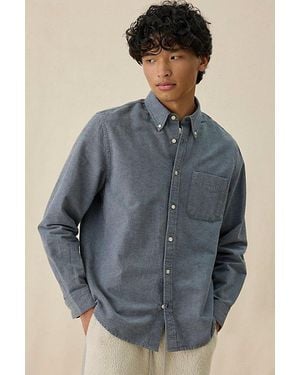 Urban Outfitters Uo Relaxed Classic Oxford Shirt Top - Blue