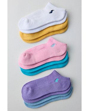 Polo Ralph Lauren Pony Quarter Socks 6-Pack - Gray