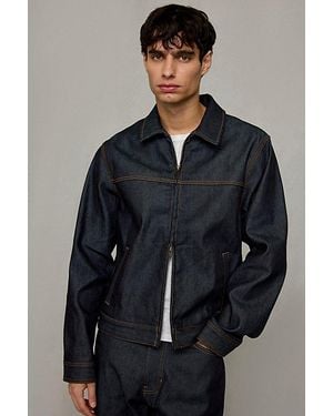 BDG Premium Selvedge Denim Zip Jacket - Black