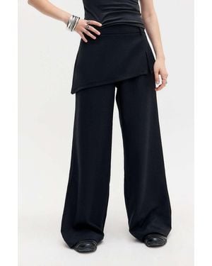 Archive At Uo La Lune Hybrid Mini Skirt - Blue