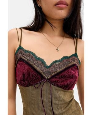Kimchi Blue Grace Crinkle Cami - Red