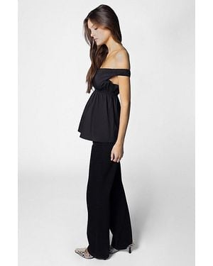 WeWoreWhat Off Shoulder Babydoll Top - Blue