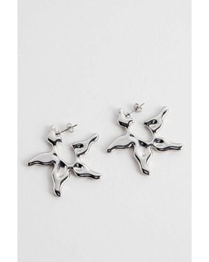 Silence + Noise Silence + Noise Starfish Hoop Earrings - Metallic