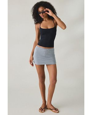 Out From Under Bec Low-Rise Mini Skort - Blue