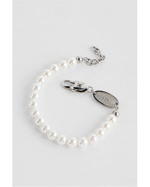 Ed Hardy Cream Pearl Bracelet - White