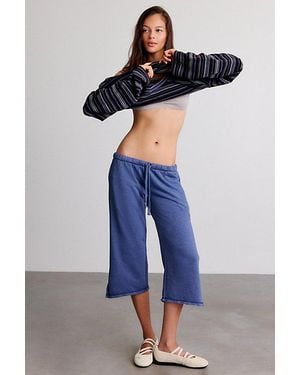 Out From Under Spring Breaker Slouch Capri Pants - Blue