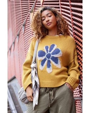 BDG Flower Pattern Jumper - Orange
