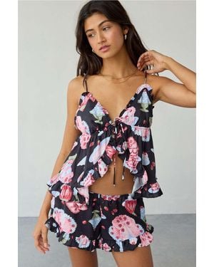 Out From Under Day Dream Pyjama Set - Black