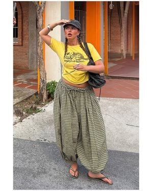 Urban Outfitters Uo Maybe Later Relaxed Graphic Tee - Yellow