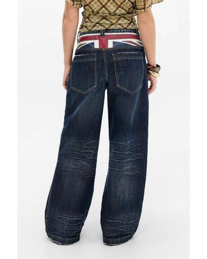 Jaded London Union Jack Indigo Colossus Jeans - Blue