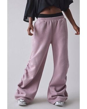 1st Position By Tinashe Uo Exclusive Nasty Girl Ruched Wide Leg Sweatpant - Purple