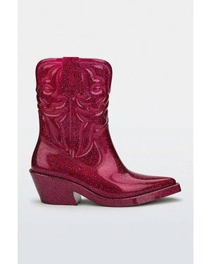 Melissa Texas Jelly Cowboy Boot - Red