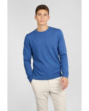 Onia Extra Fine Merino Wool Crewneck Sweater - Blue