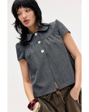 Silence + Noise Silence + Noise Monroe Pea Jacket - Grey