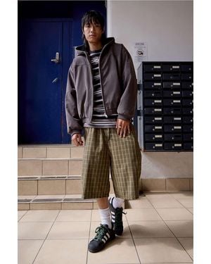 BDG Washed Black Silvio Faux Suede Jacket - Blue