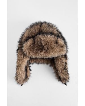Urban Outfitters Uo Faux Fur Trapper Hat - Brown