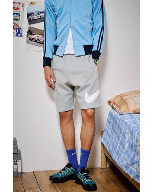 Nike Dark Grey Heather Club Shorts - Blue