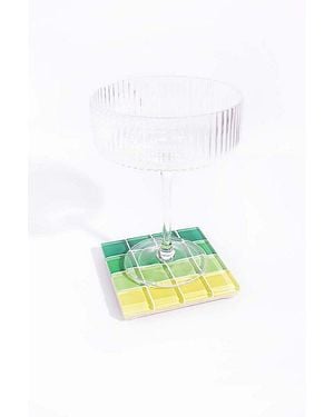 Subtle Studios Ombre Tile Coaster - White