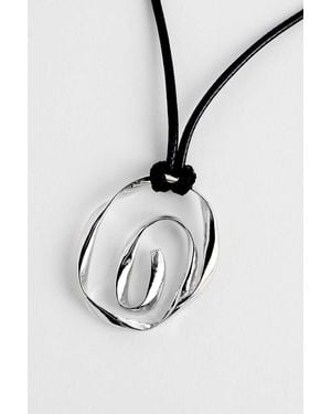 Silence + Noise Silence + Noise Molten Spiral Choker Necklace - White