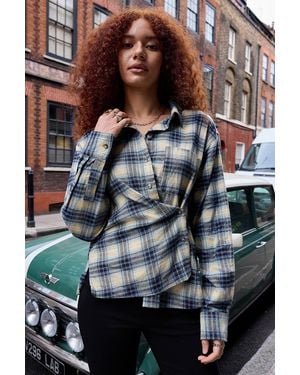 BDG Riley Casual Button Shirt - Grey