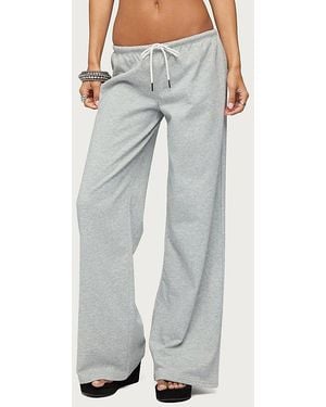 Edikted Uk Low Rise Sweatpants - Gray