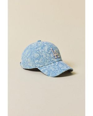 Mitchell & Ness Mlb Los Angeles Dodgers Floral Baseball Hat - Blue