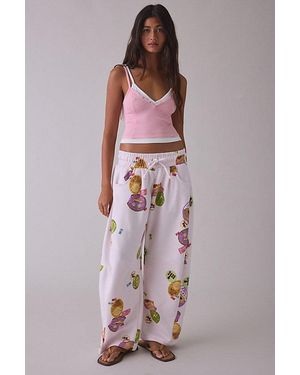 Out From Under Essential Barrel Leg Full Length Sweatpants - Multicolor