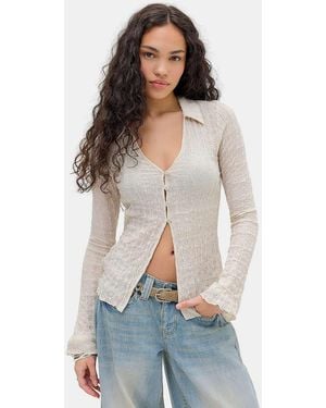 Kimchi Blue Maisie Textured Shirt - White