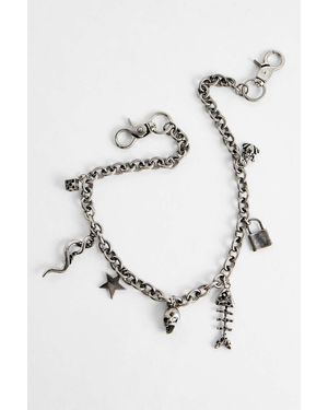 Urban Outfitters Uo Pendant Wallet Chain - White