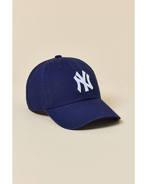 Mitchell & Ness Mlb New York Yankees Tonal Logo Dad Hat - Blue