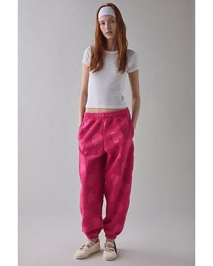 Out From Under Try Me Piled Fleece Slim Jogger Sweatpant - Red