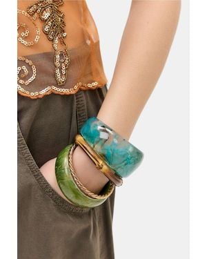 Silence + Noise Silence + Noise Turquoise Resin Bangle - Blue
