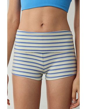 Out From Under Bec Foldover Micro Short - Blue