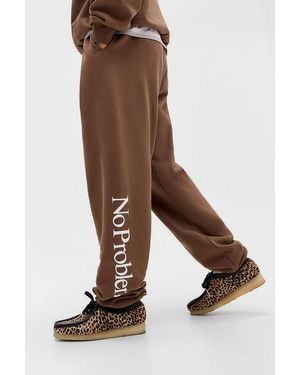 No Problemo Chocolate Logo Joggers - Brown