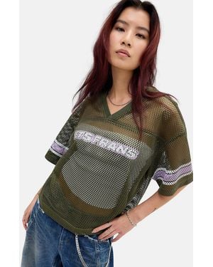 iets frans... Oversized Airtex Jersey T-shirt - Black