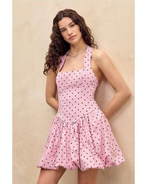 Kimchi Blue Casey Bubble Mini Dress - Pink
