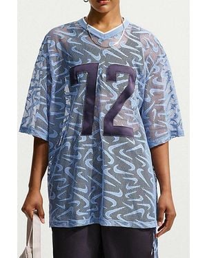 Nike Sportswear Chill Lace Oversized Jersey Top - Blue