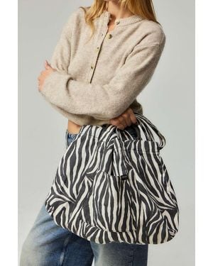 BDG Zebra Canvas Tote Bag - Black