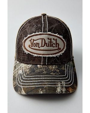 Von Dutch Realtree Camo Raw Patch Hat - Black