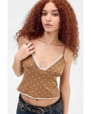 Urban Outfitters Uo Renee Cami - Brown