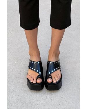 Alohas Nova Leather Sandals - Black