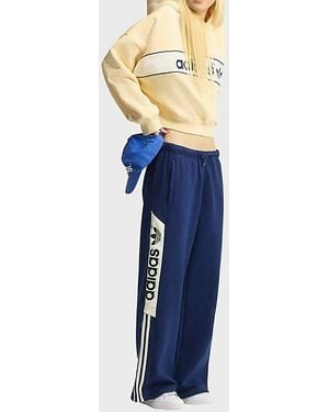 adidas Adisignature Ny Wide Leg Sweatpants - Blue