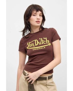 Von Dutch Uo Exclusive Chocolate T-shirt - Brown