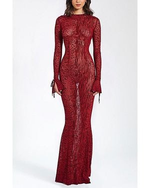 Designer Red Velvet Tight Dress for Women - Up to 70% off | Lyst - Page 4