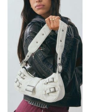 Urban Outfitters Uo - biker-bag mit schnallen - Grau