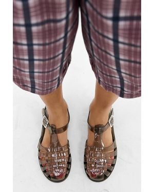 Juju Smoke Riley Fisherman Jelly Shoes - Grey