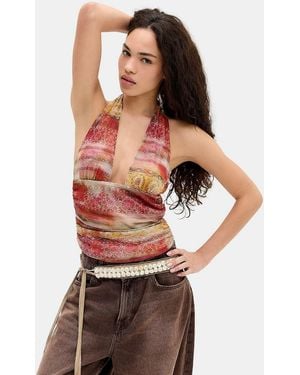 Urban Outfitters Uo Anya Halter Top - Multicolour