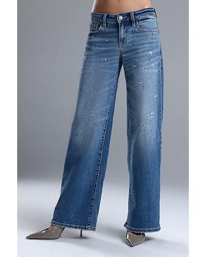 Miss Me Logan Wide Leg Jeans - Blue
