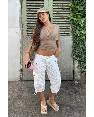 BDG Cleo Capri Trousers - Green
