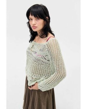 BDG Cohen Stitchy Jumper - Green